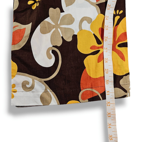 NWT Faithfull the Brand Celvia Ulani Floral Print Cotton Pant Sz. 2 Brown White - Picture 11 of 15